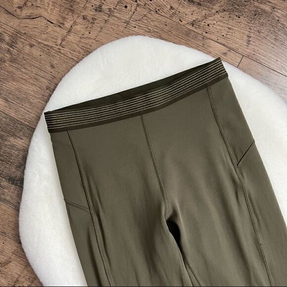 Lululemon Principal Dancer Golden Lining High Rise Tight Armory 28” Size 4 - Picture 6 of 10